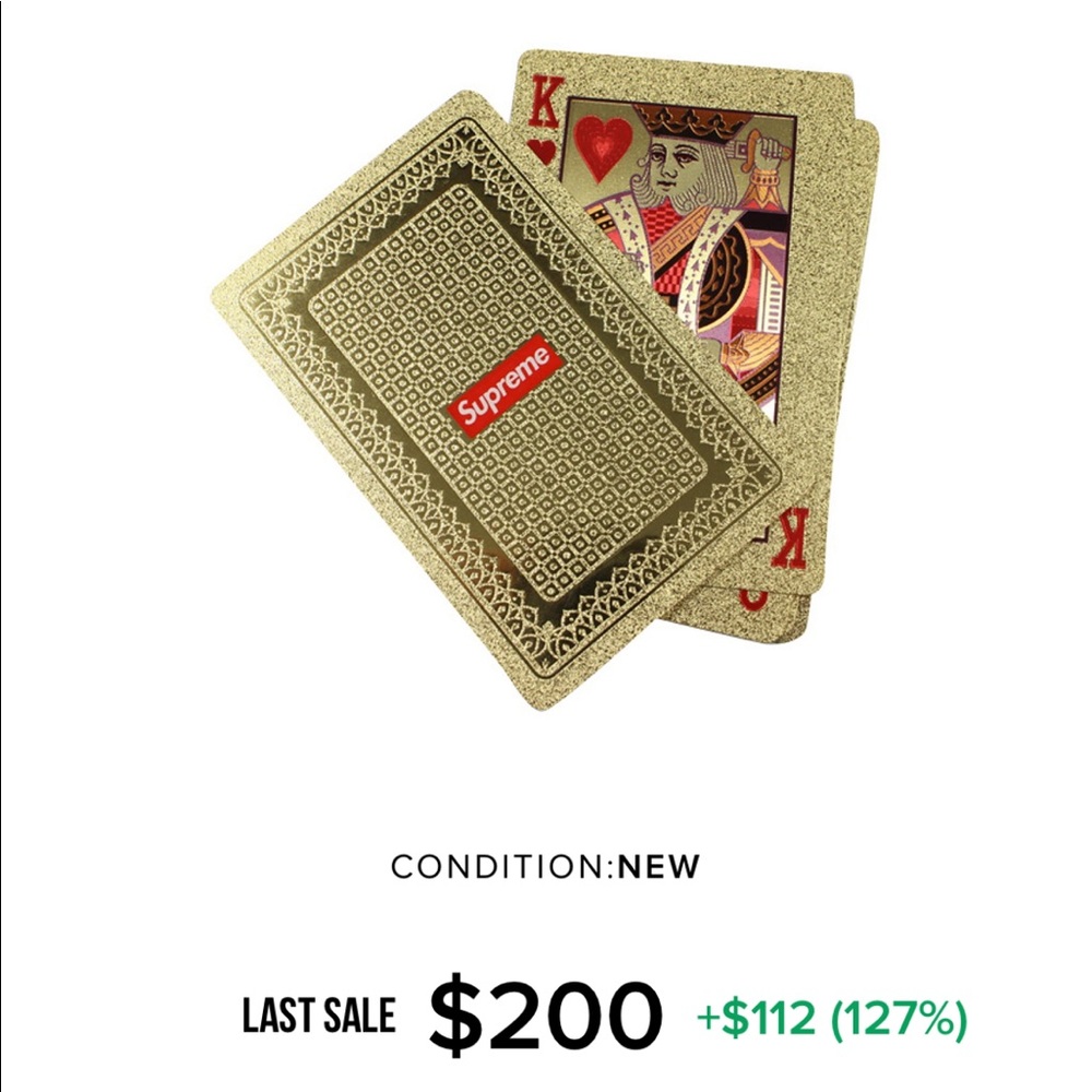 Supreme gold foil cards